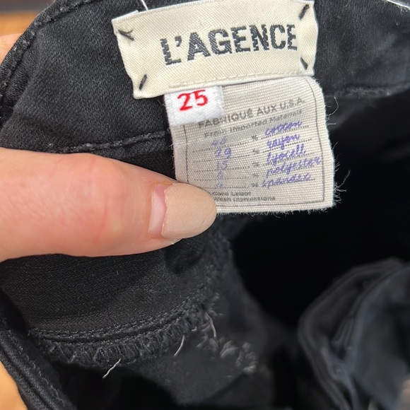 Lagence Margot high rise skinny noir denim black - Picture 10 of 11